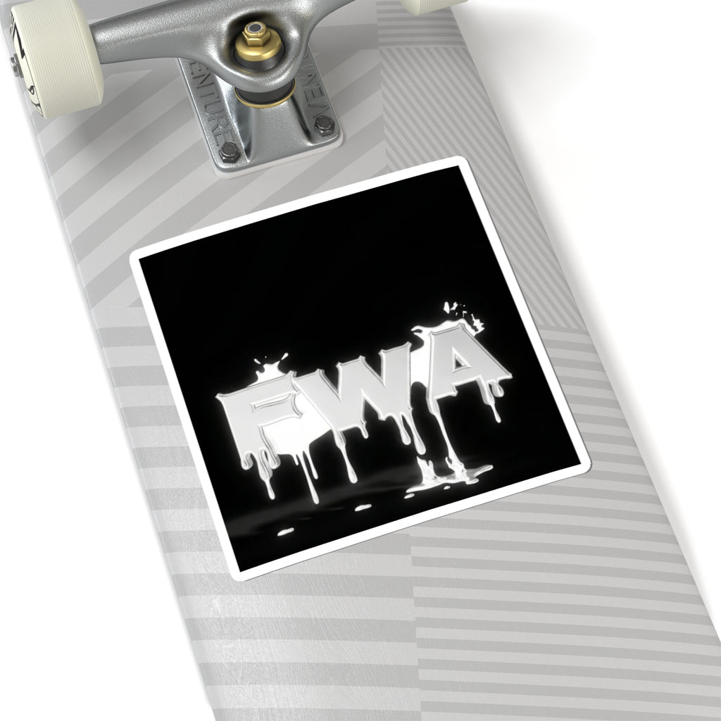 FWA Dripping Logo Sticker — Glossy Kiss-Cut Vinyl Decal