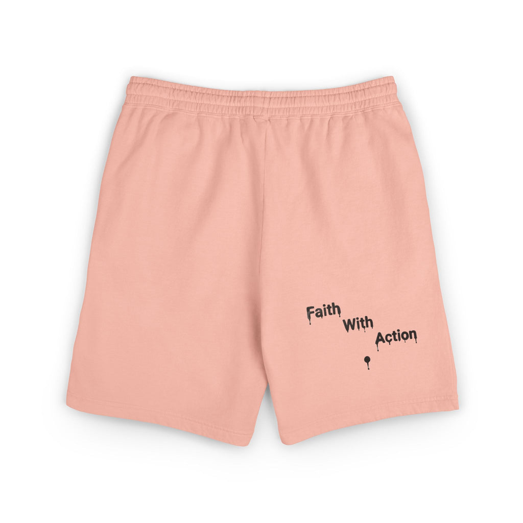Faith With Action Graphic Sweat Shorts — Lightweight Fleece Casual