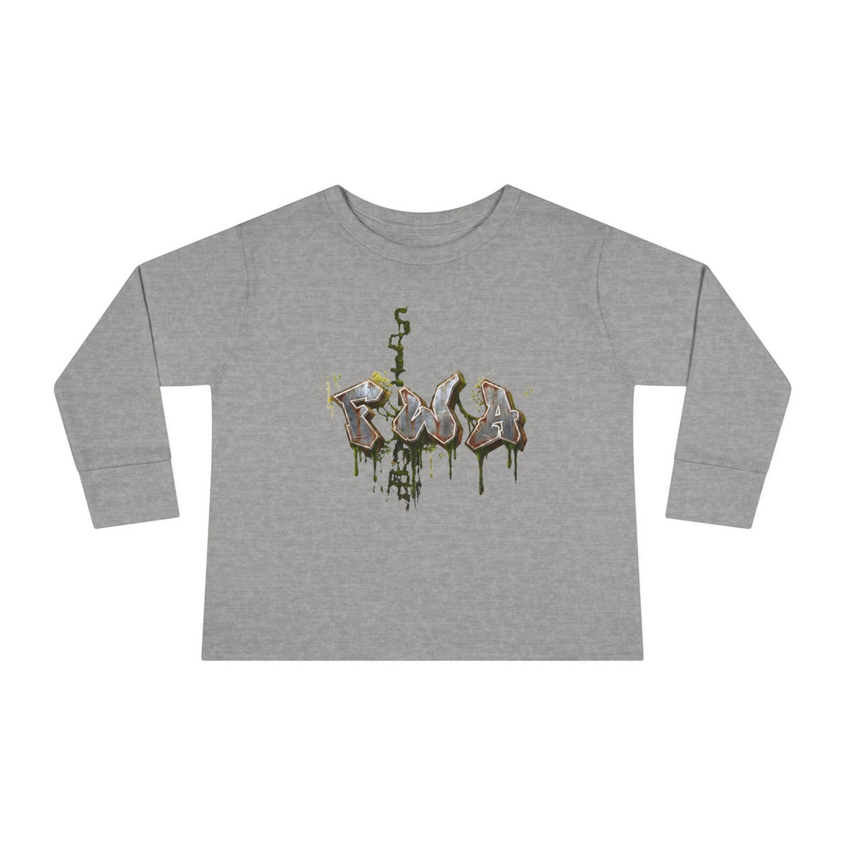 Toddler Long Sleeve Tee — "Faith With Action"