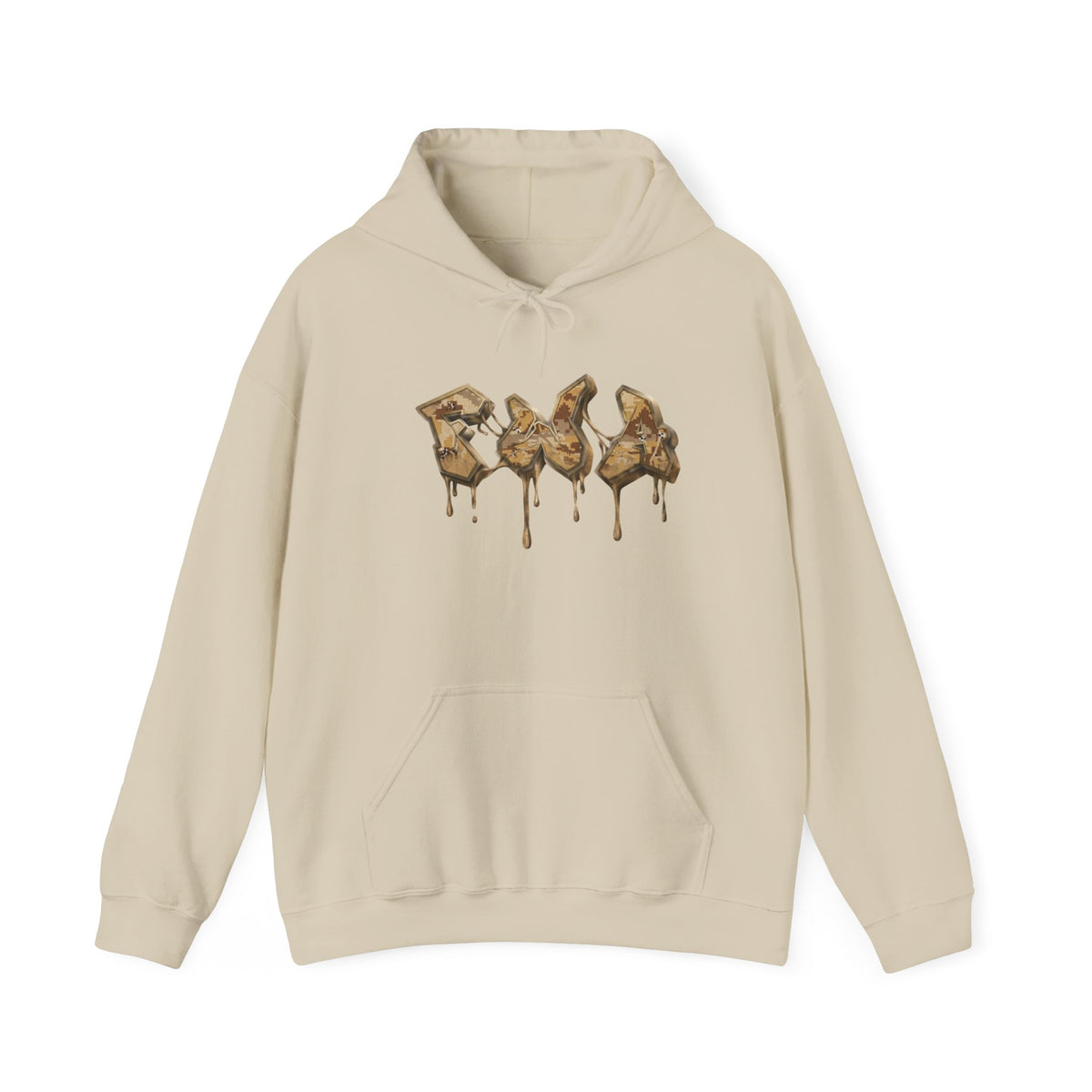 Hoodie — Dripping Gold Duck Silhouette Graphic