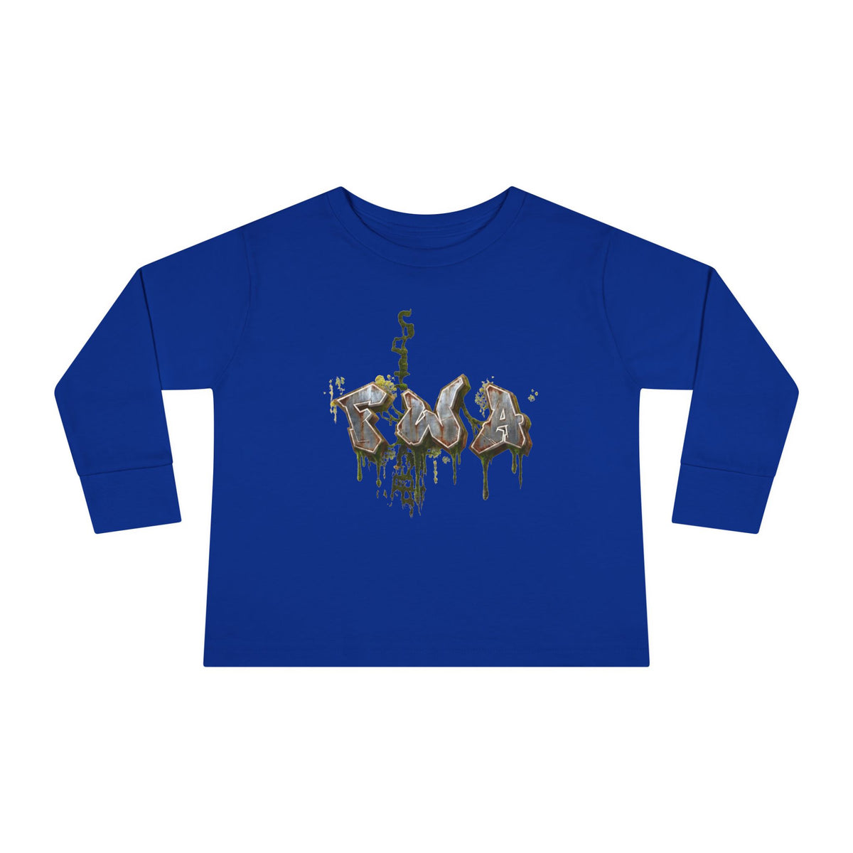 Toddler Long Sleeve Tee — "Faith With Action"