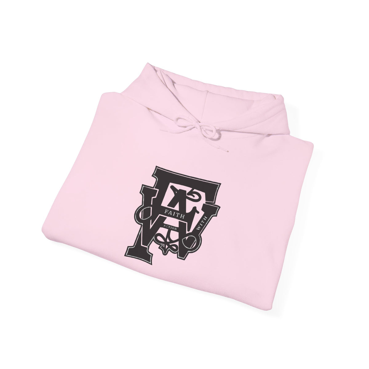 Monogram Crew Hoodie — Vintage Lettering Graphic Sweatshirt