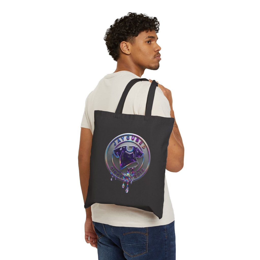 Faith With Action Canvas Tote — Inspirational Quote Eco Tote Bag