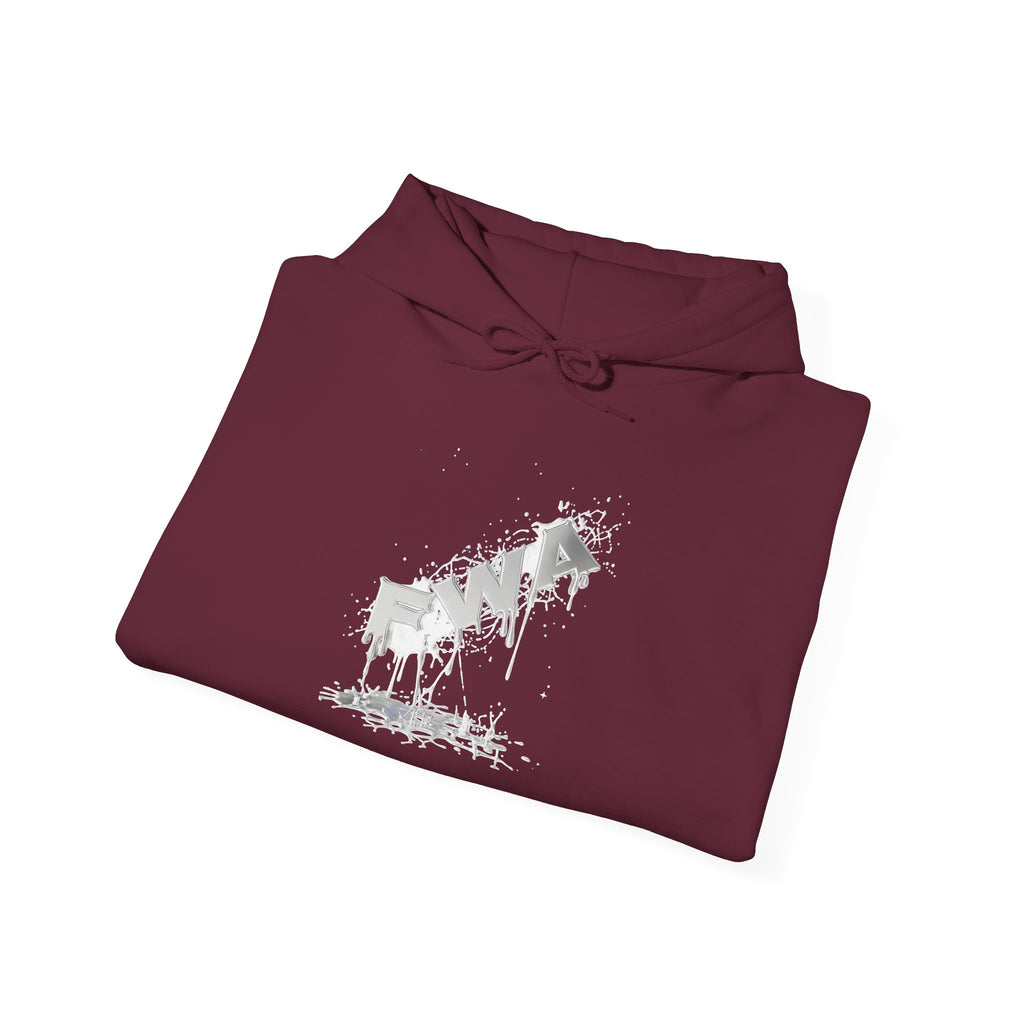 Faith With Action Hoodie — Drip Script Graphic Pullover