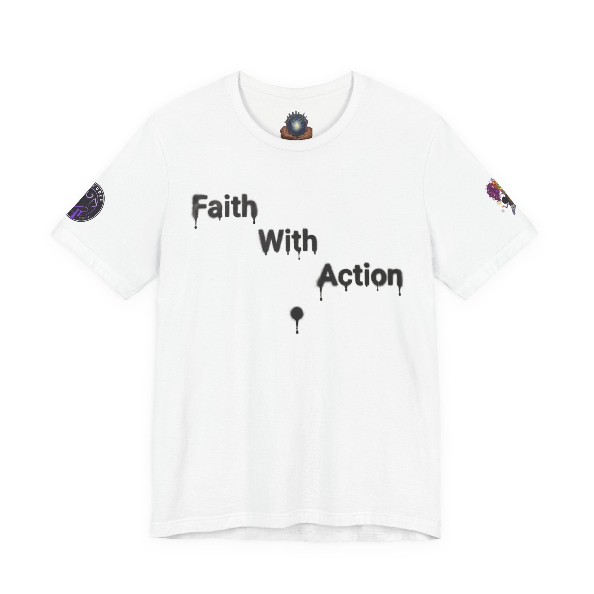 Faith With Action Tee — God Graphic Inspirational T‑Shirt