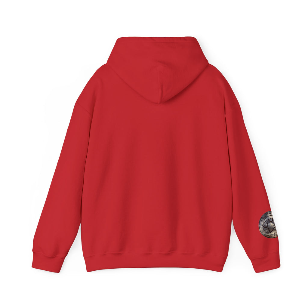 Monogram Crew Hoodie — Vintage Lettering Graphic Sweatshirt