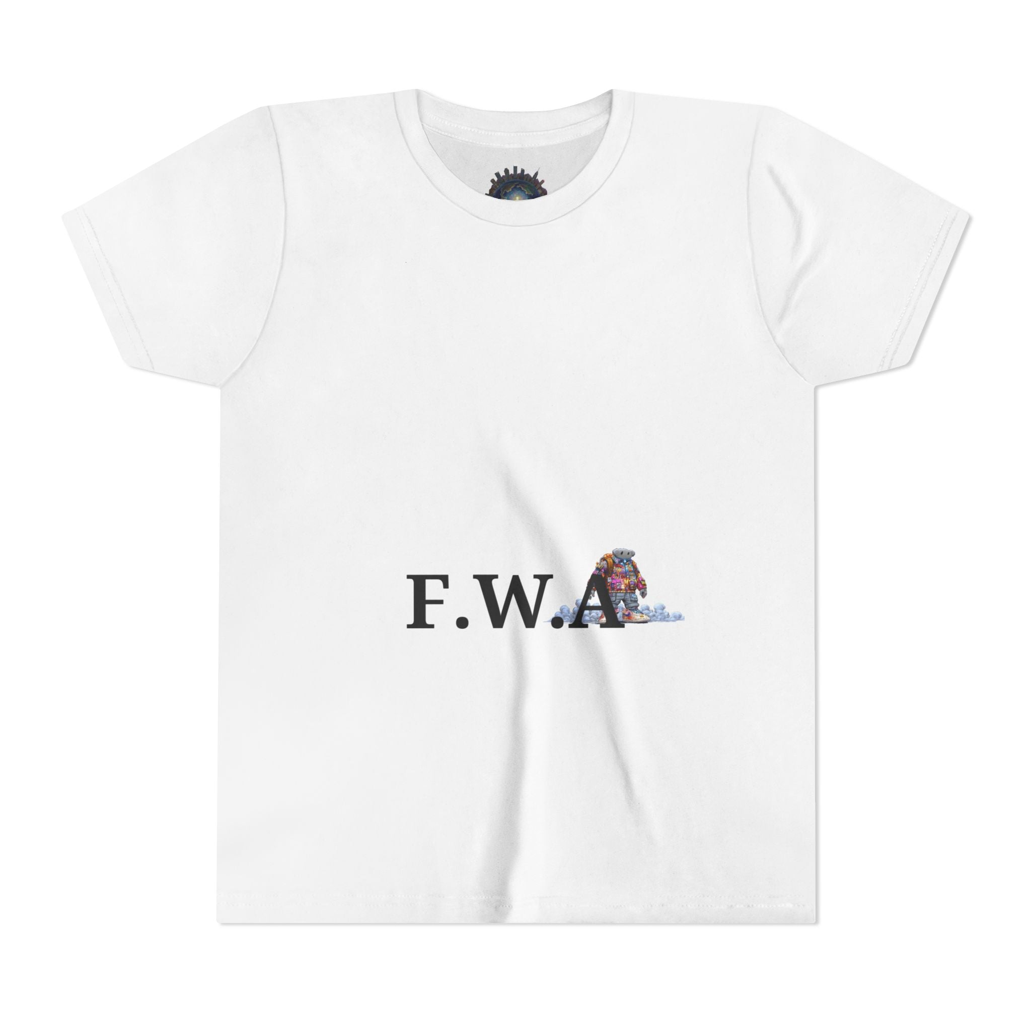 F.W.A. Youth T‑Shirt with Lion Graphic — Cool Kids' Short Sleeve Tee