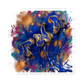 Graffiti Art Kiss-Cut Sticker — Blue Drip Street Art Decal