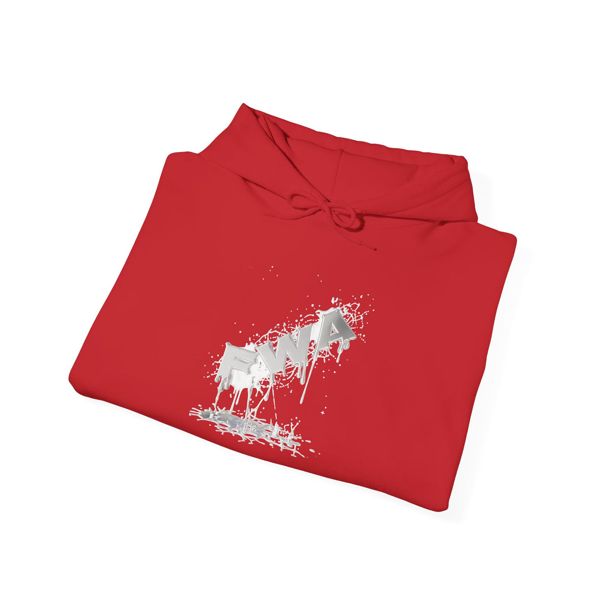 Faith With Action Hoodie — Drip Script Graphic Pullover