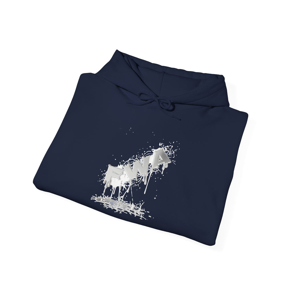 Faith With Action Hoodie — Drip Script Graphic Pullover