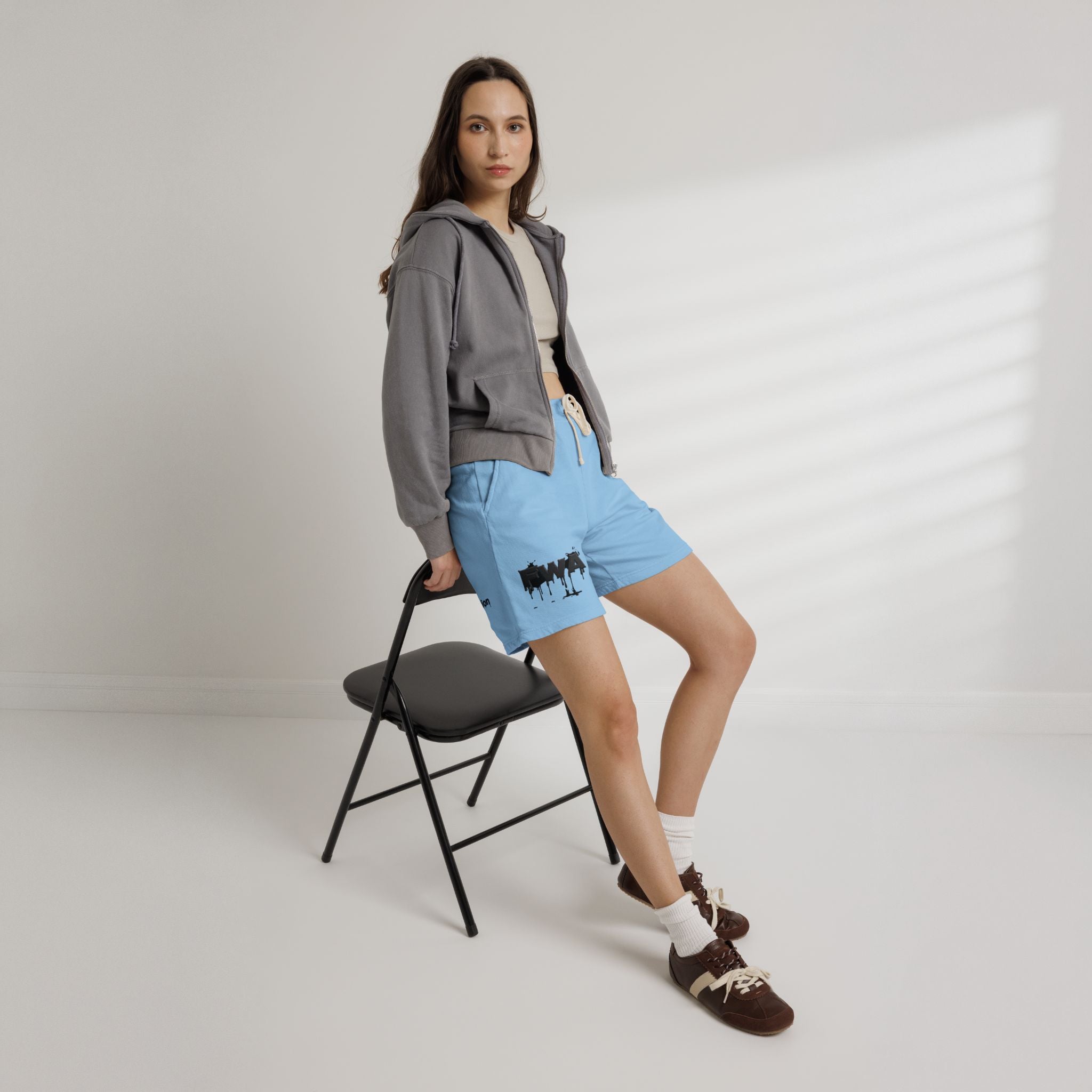 Faith With Action Graphic Sweat Shorts — Lightweight Fleece Casual