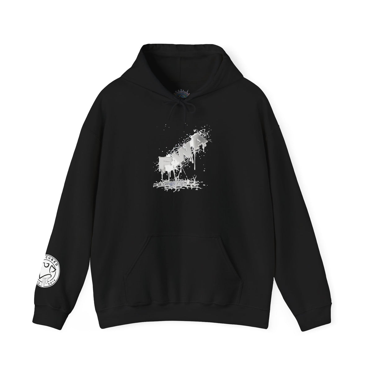 Faith With Action Hoodie — Drip Script Graphic Pullover