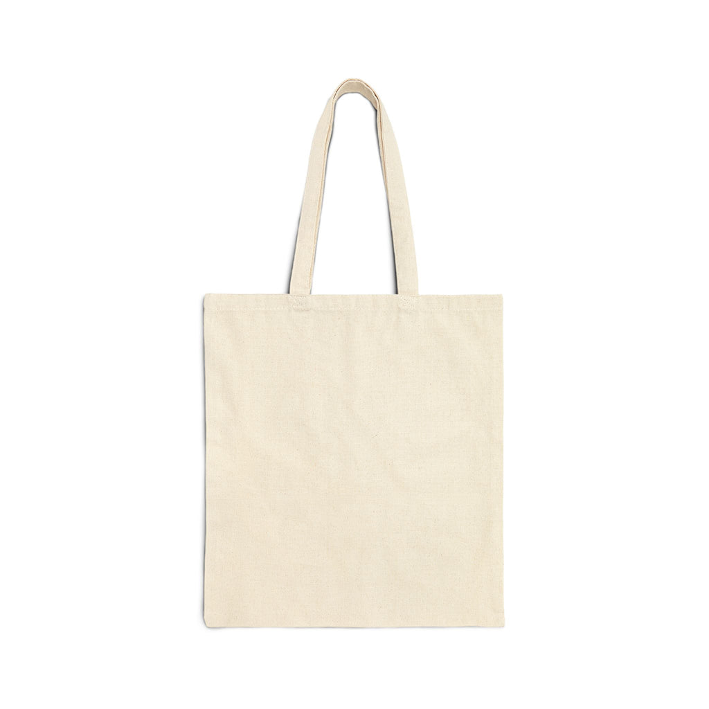 Canvas Tote Bag — Abstract Blue Rose Art Print