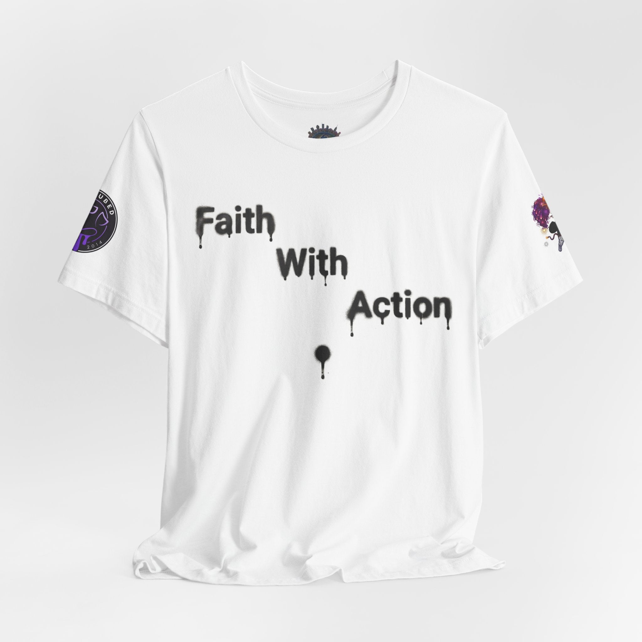 Faith With Action Tee — God Graphic Inspirational T‑Shirt