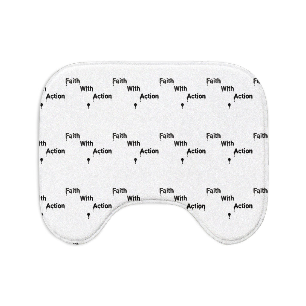 Faith With Action Bath Mat Set — 3-Piece Non-Slip Bathroom Rugs