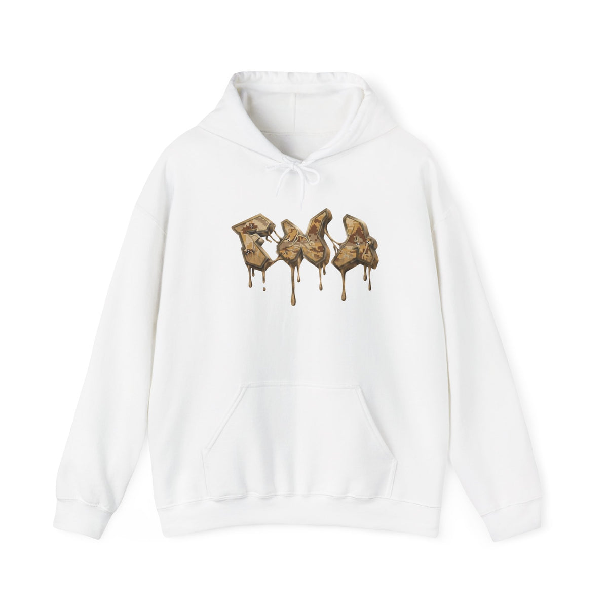 Hoodie — Dripping Gold Duck Silhouette Graphic