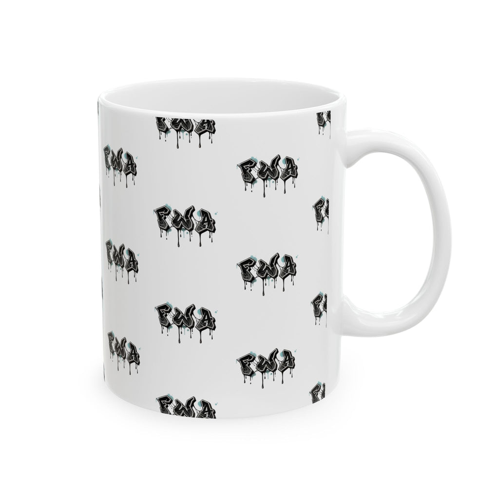 FWA Ceramic Mug — Dark Floral 11oz & 15oz