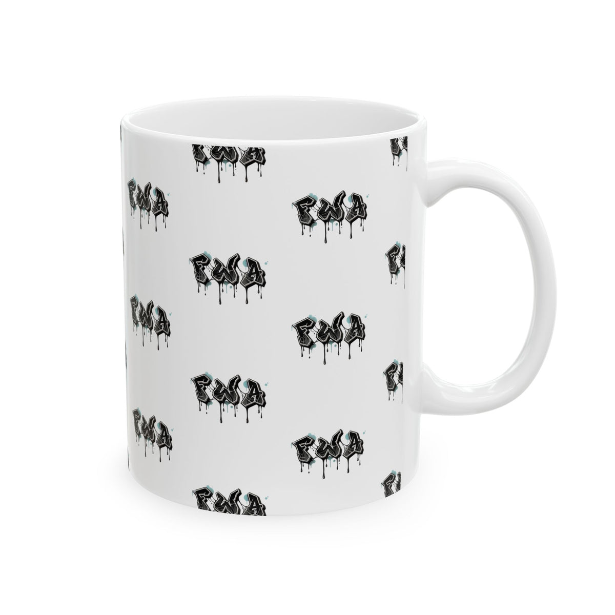 FWA Ceramic Mug — Dark Floral 11oz & 15oz