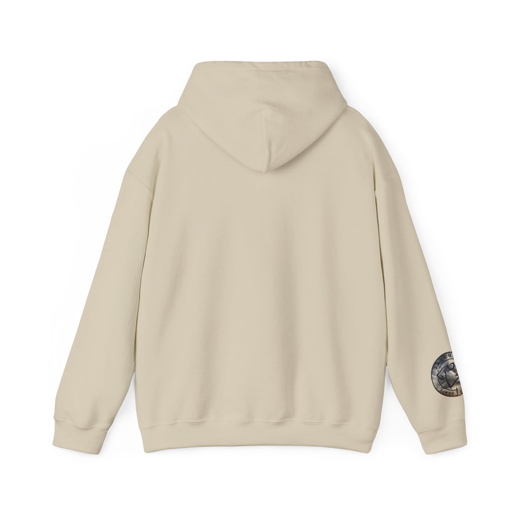 Monogram Crew Hoodie — Vintage Lettering Graphic Sweatshirt