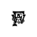 Faith Monogram Kiss-Cut Sticker — Black Lettering Laptop Decal
