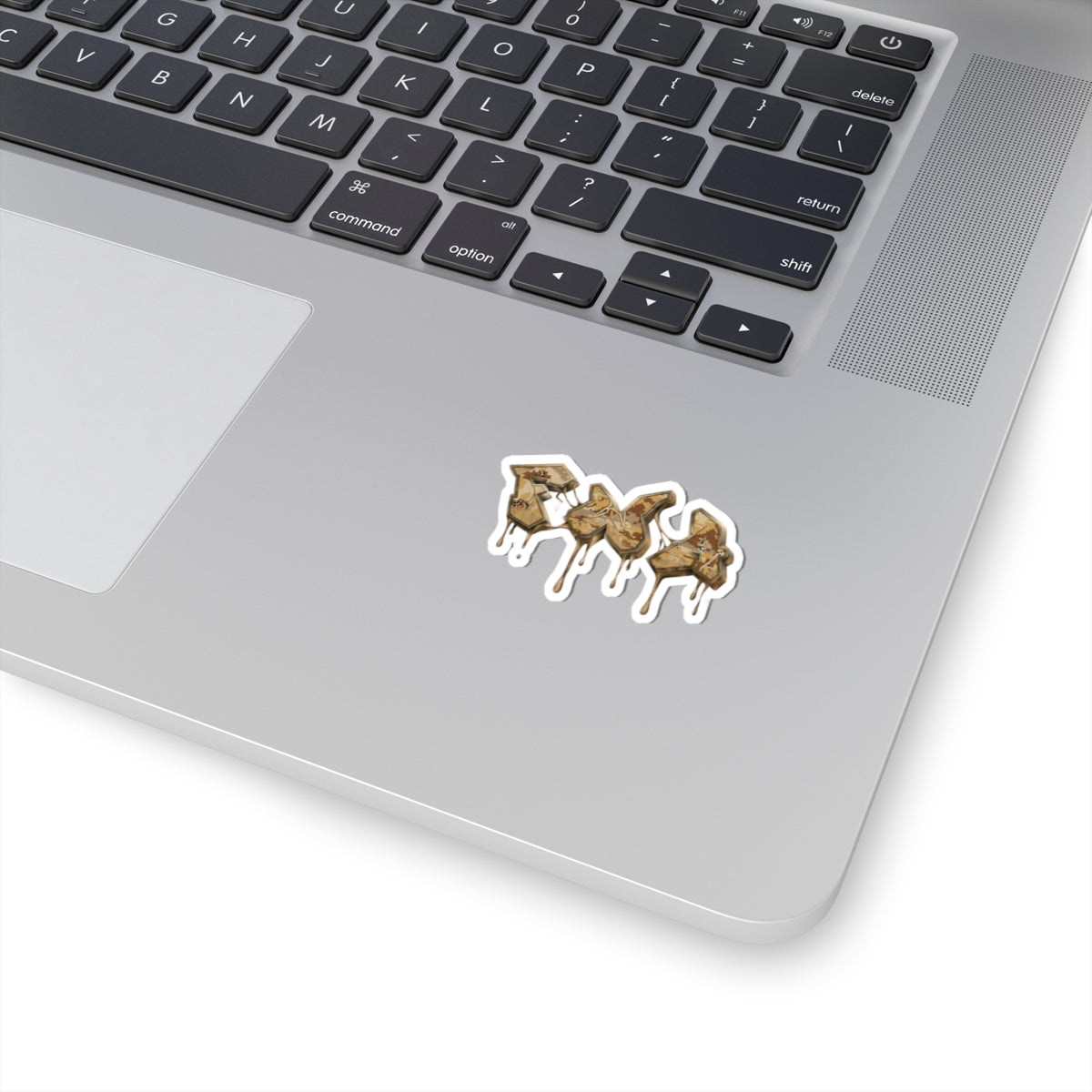Camo Graffiti Drip Kiss-Cut Sticker