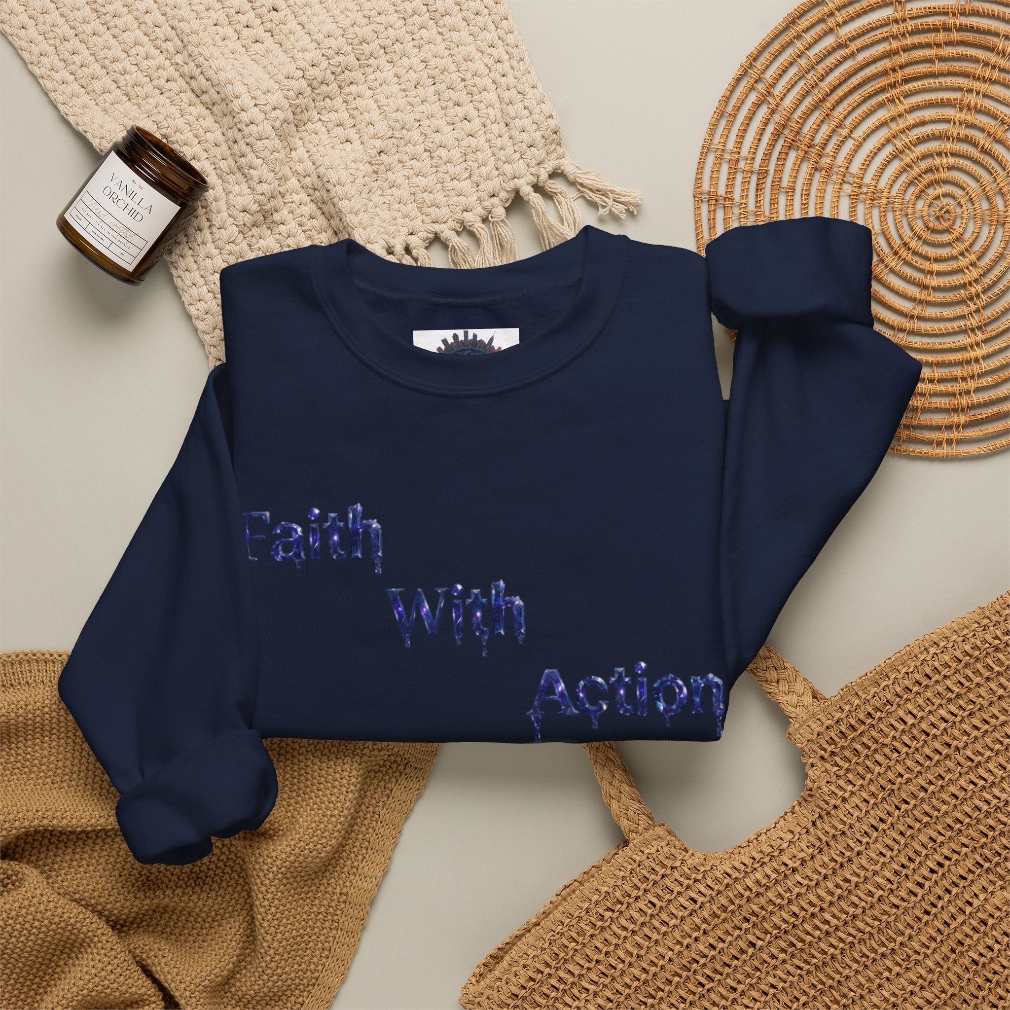 Faith With Action Crewneck Sweatshirt
