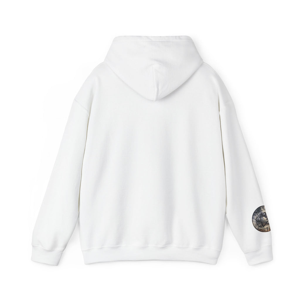 Monogram Crew Hoodie — Vintage Lettering Graphic Sweatshirt