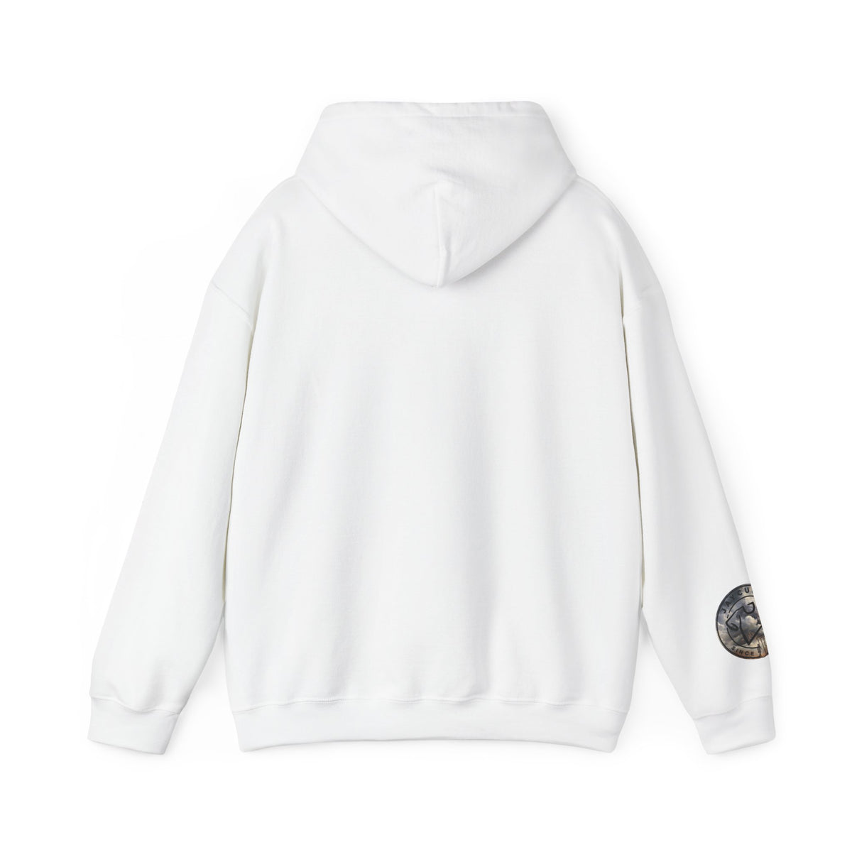 Monogram Crew Hoodie — Vintage Lettering Graphic Sweatshirt