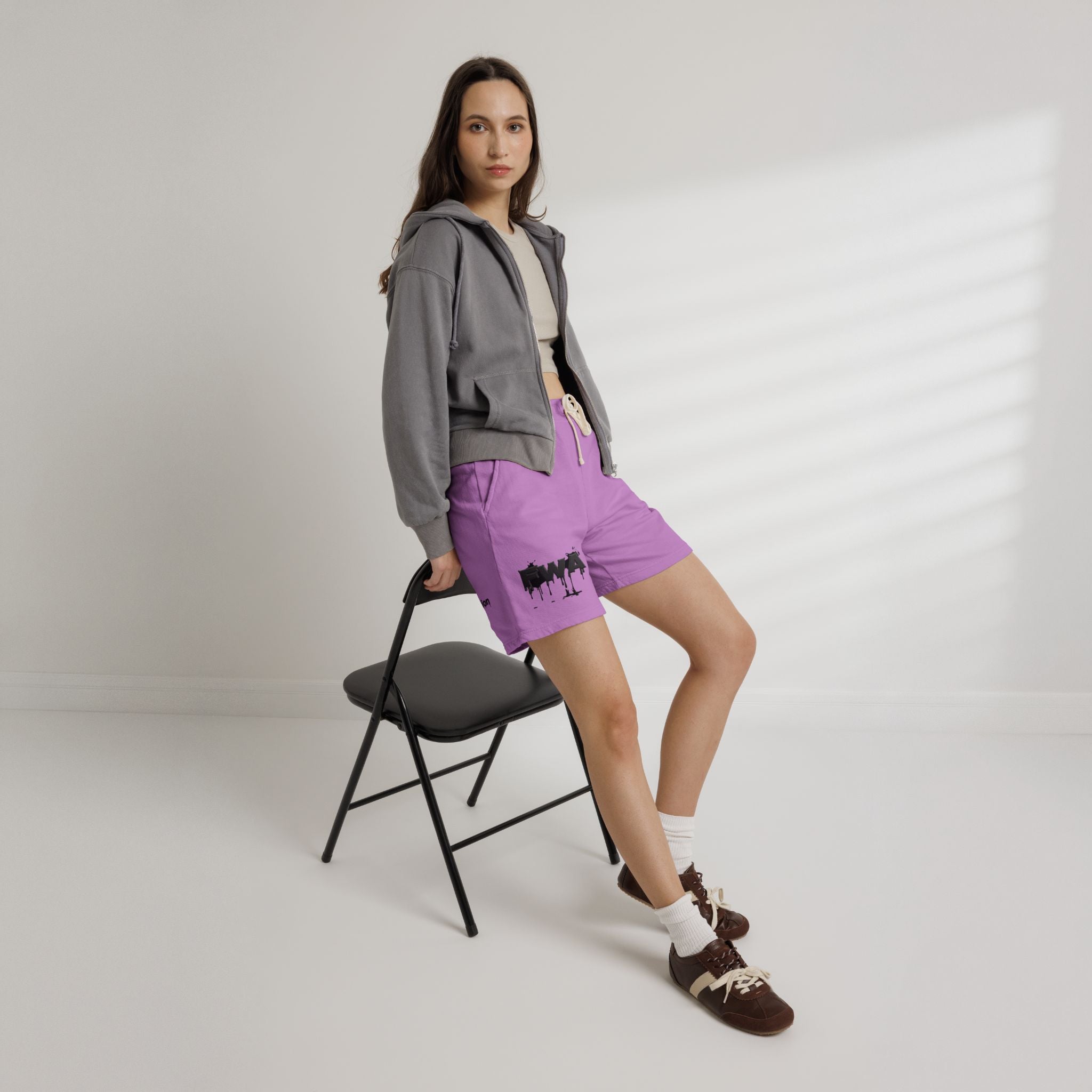 Faith With Action Graphic Sweat Shorts — Lightweight Fleece Casual