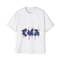 Faith With Action Graffiti Tee — USA Drip Design Oversized T-Shirt
