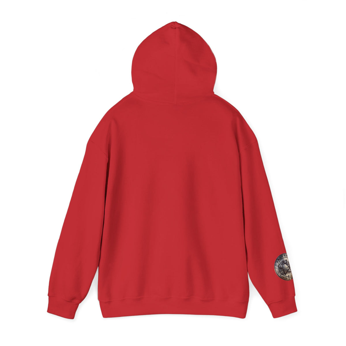 Monogram Crew Hoodie — Vintage Lettering Graphic Sweatshirt