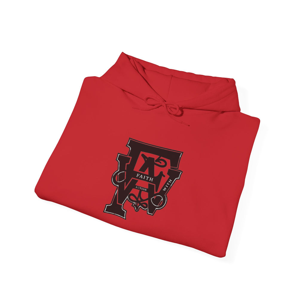 Monogram Crew Hoodie — Vintage Lettering Graphic Sweatshirt