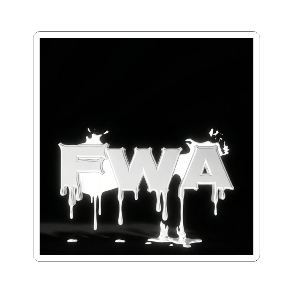 FWA Dripping Logo Sticker — Glossy Kiss-Cut Vinyl Decal