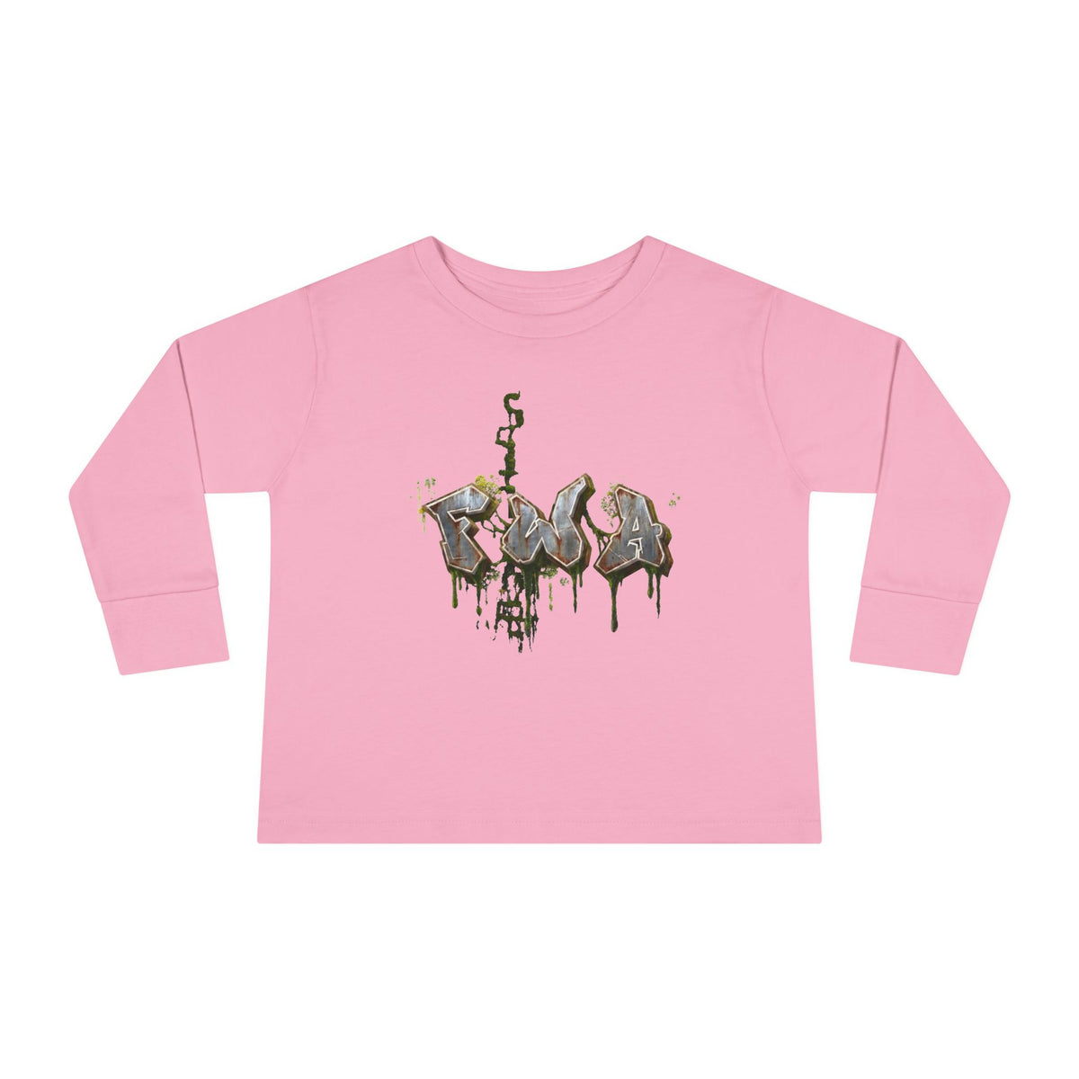 Toddler Long Sleeve Tee — "Faith With Action"