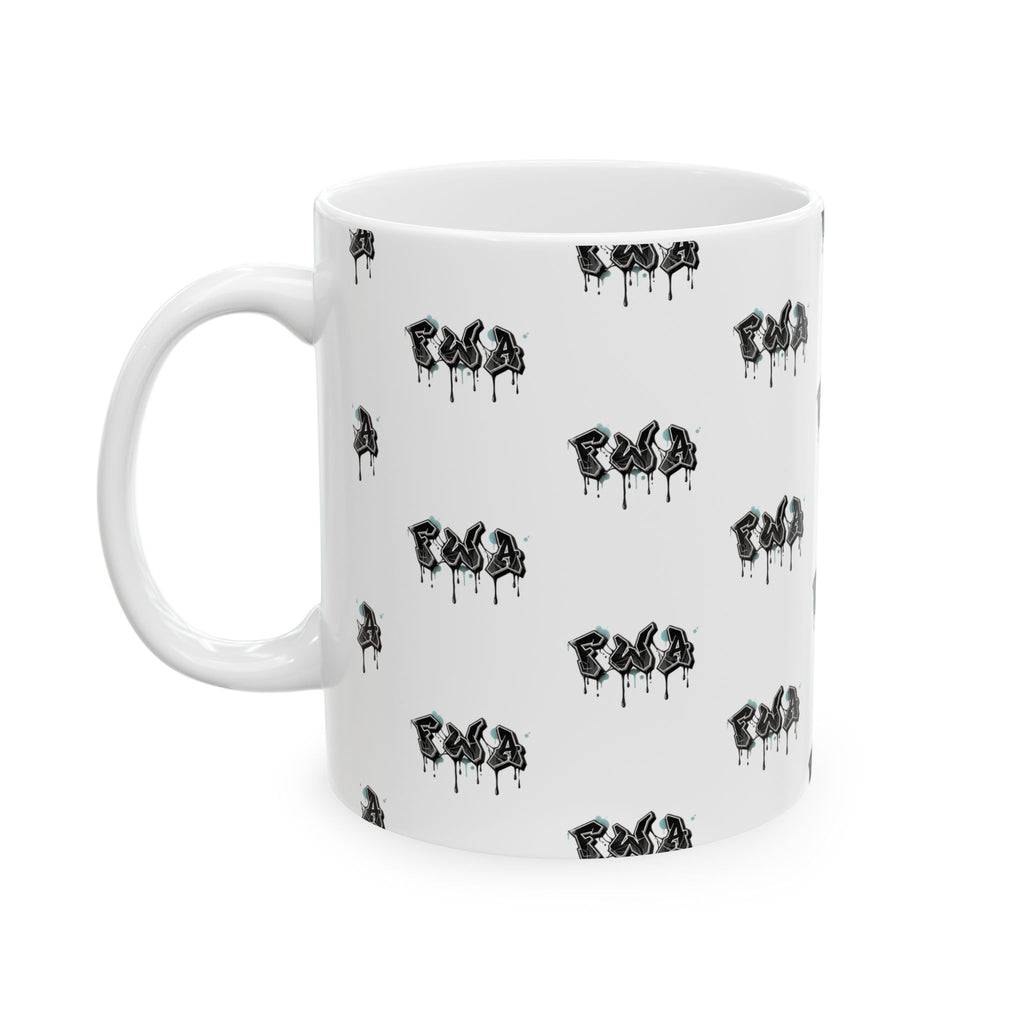 FWA Ceramic Mug — Dark Floral 11oz & 15oz