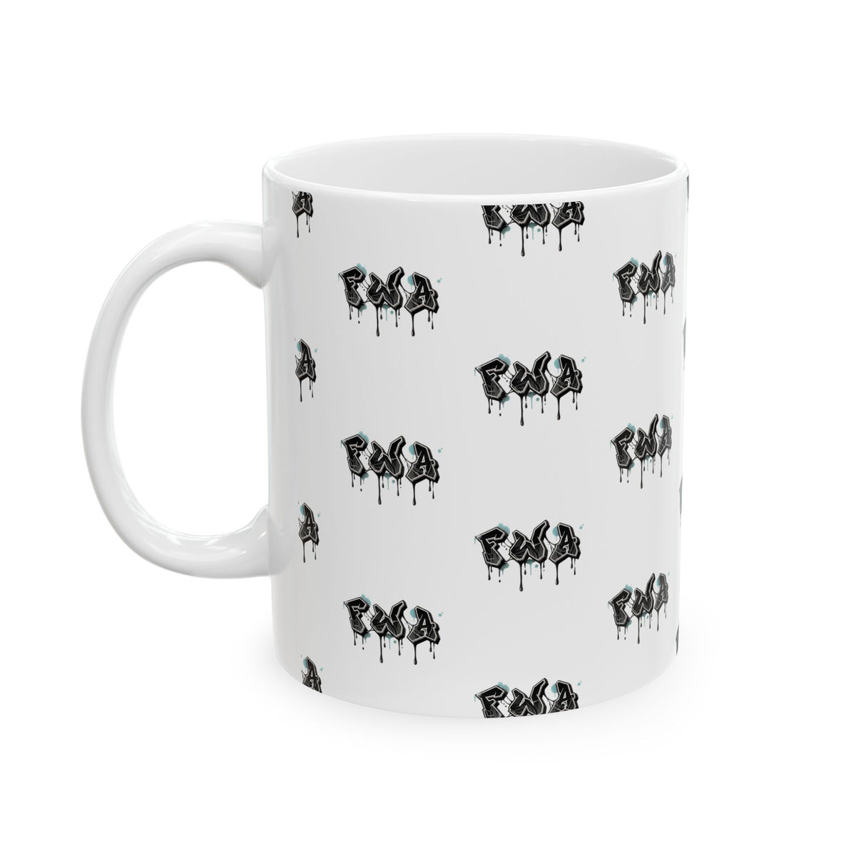 FWA Ceramic Mug — Dark Floral 11oz & 15oz