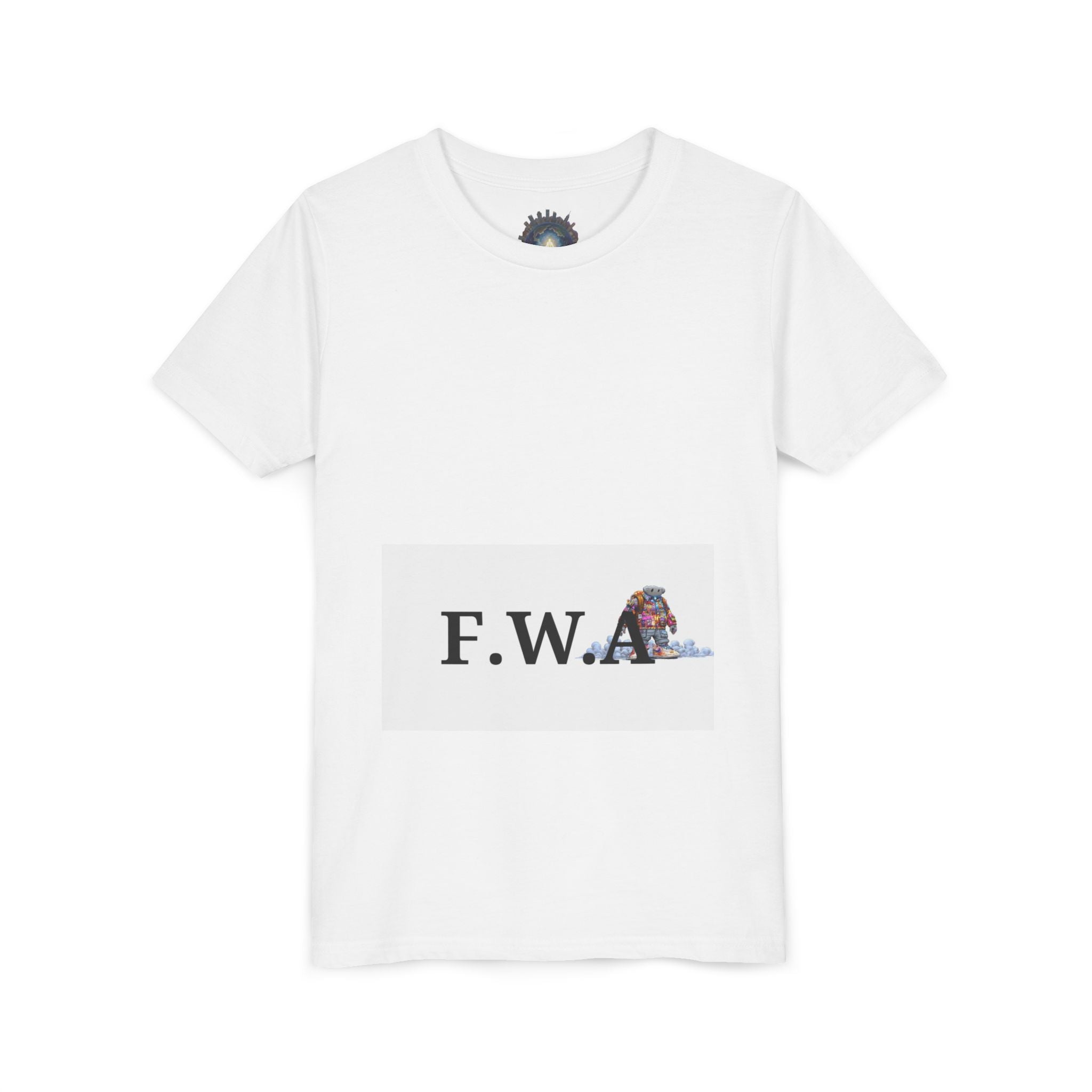 F.W.A. Youth T‑Shirt with Lion Graphic — Cool Kids' Short Sleeve Tee