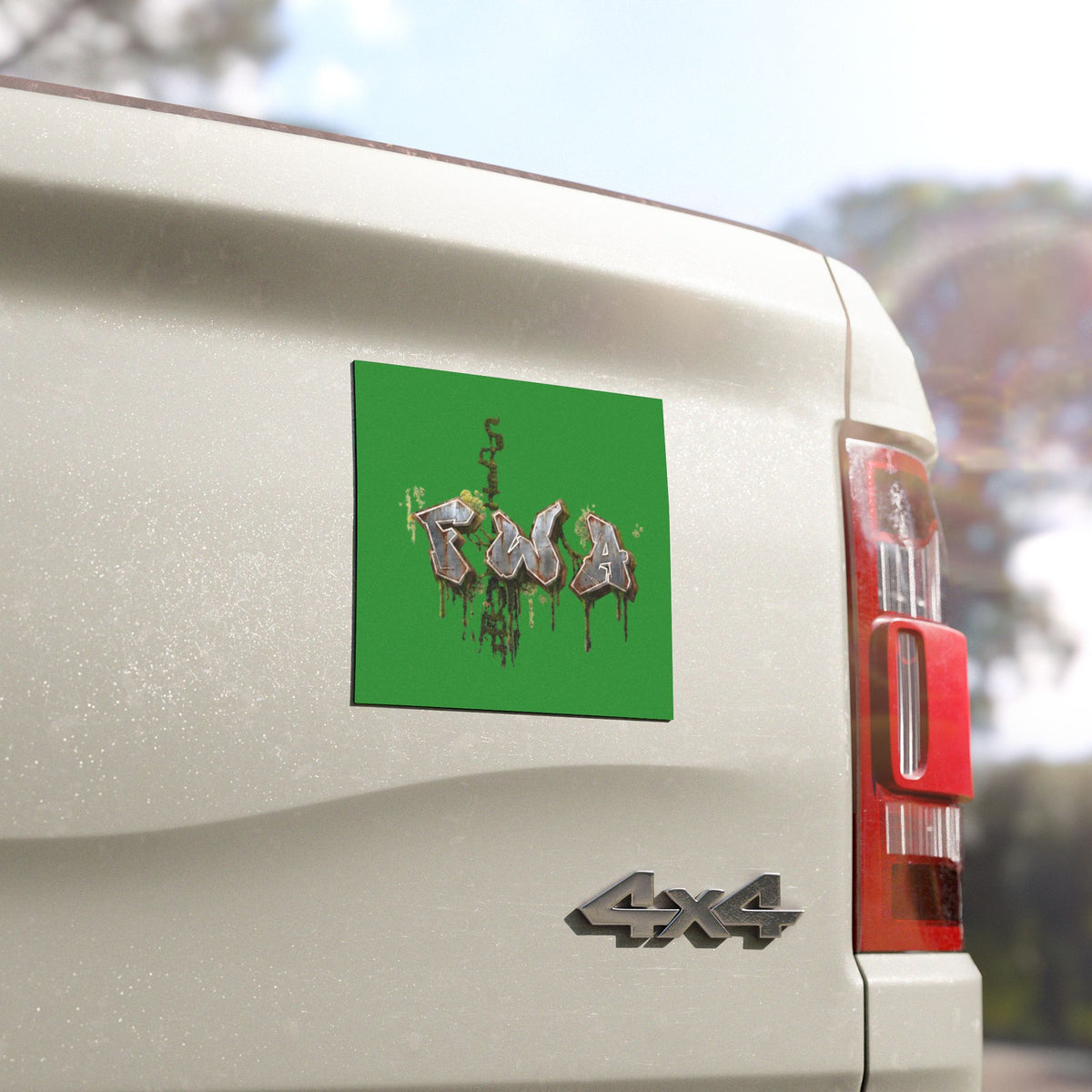FWA Graffiti Car Magnet — Faith With Action Art for Cars