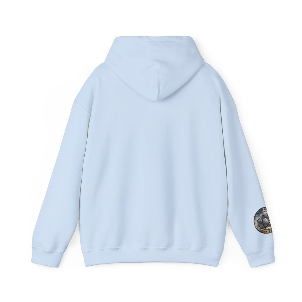 Monogram Crew Hoodie — Vintage Lettering Graphic Sweatshirt