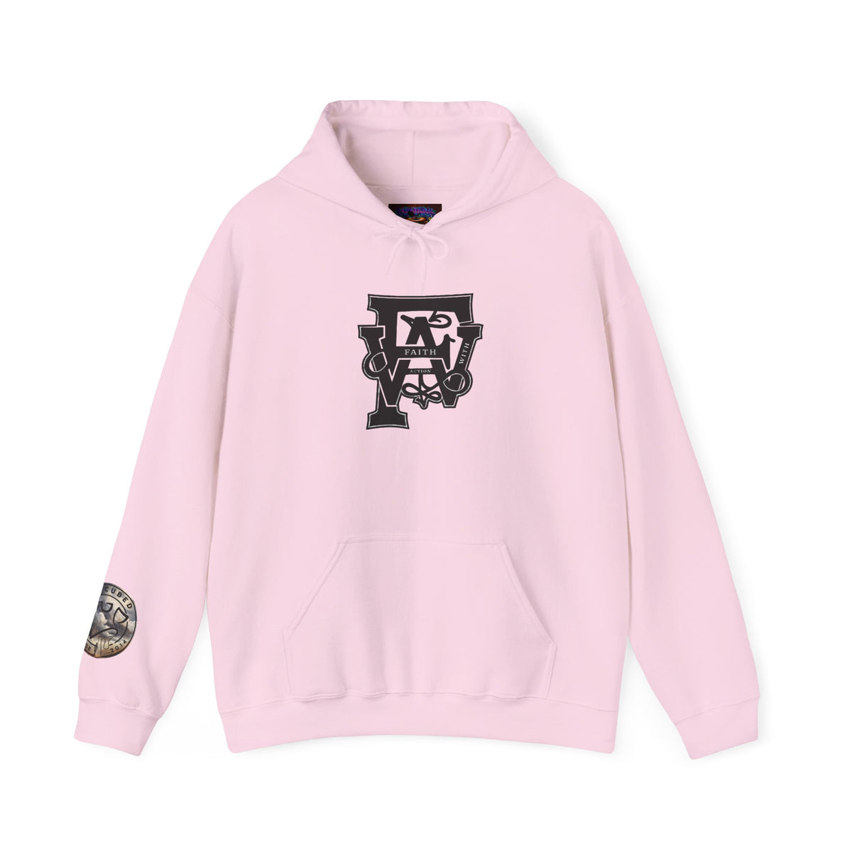 Monogram Crew Hoodie — Vintage Lettering Graphic Sweatshirt