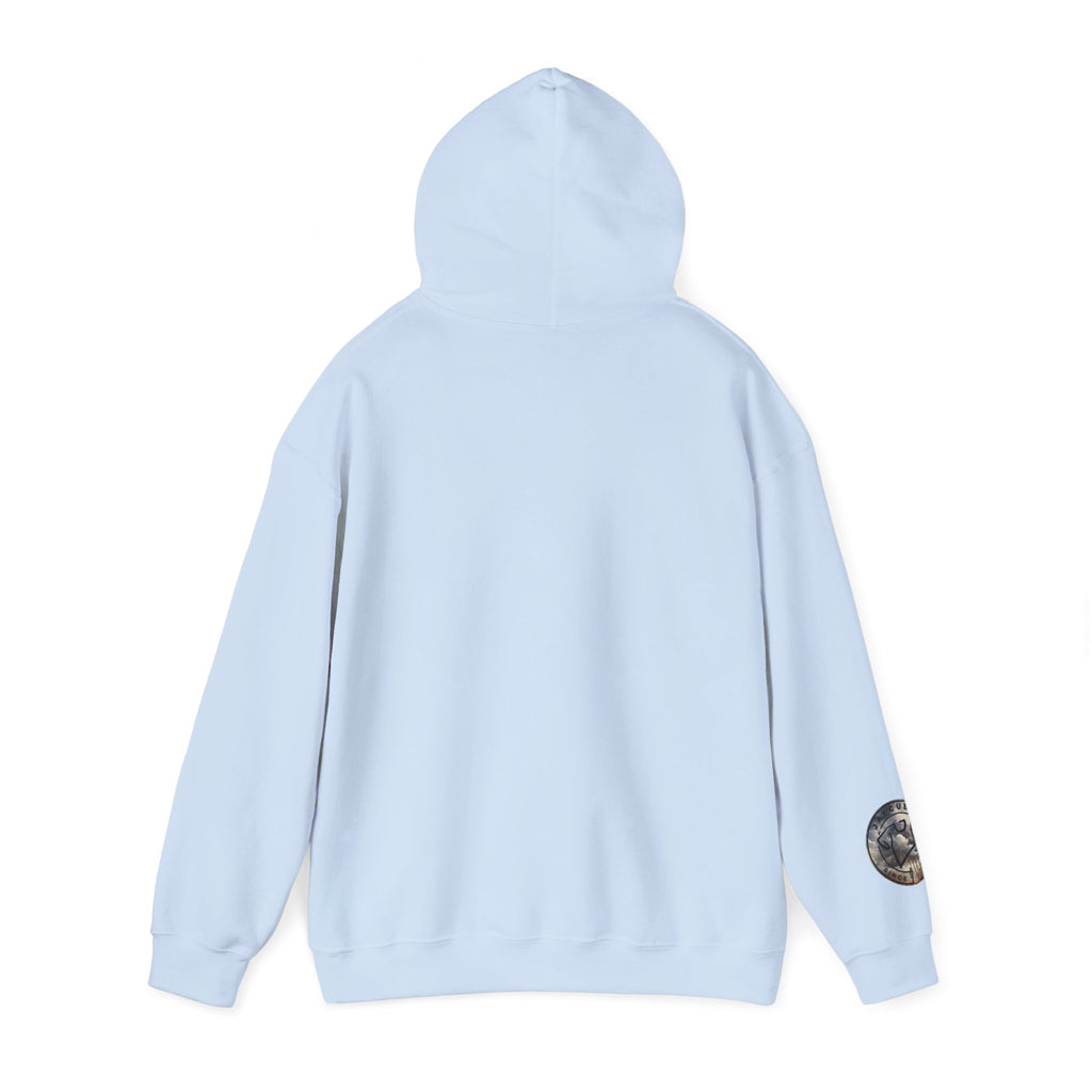 Monogram Crew Hoodie — Vintage Lettering Graphic Sweatshirt