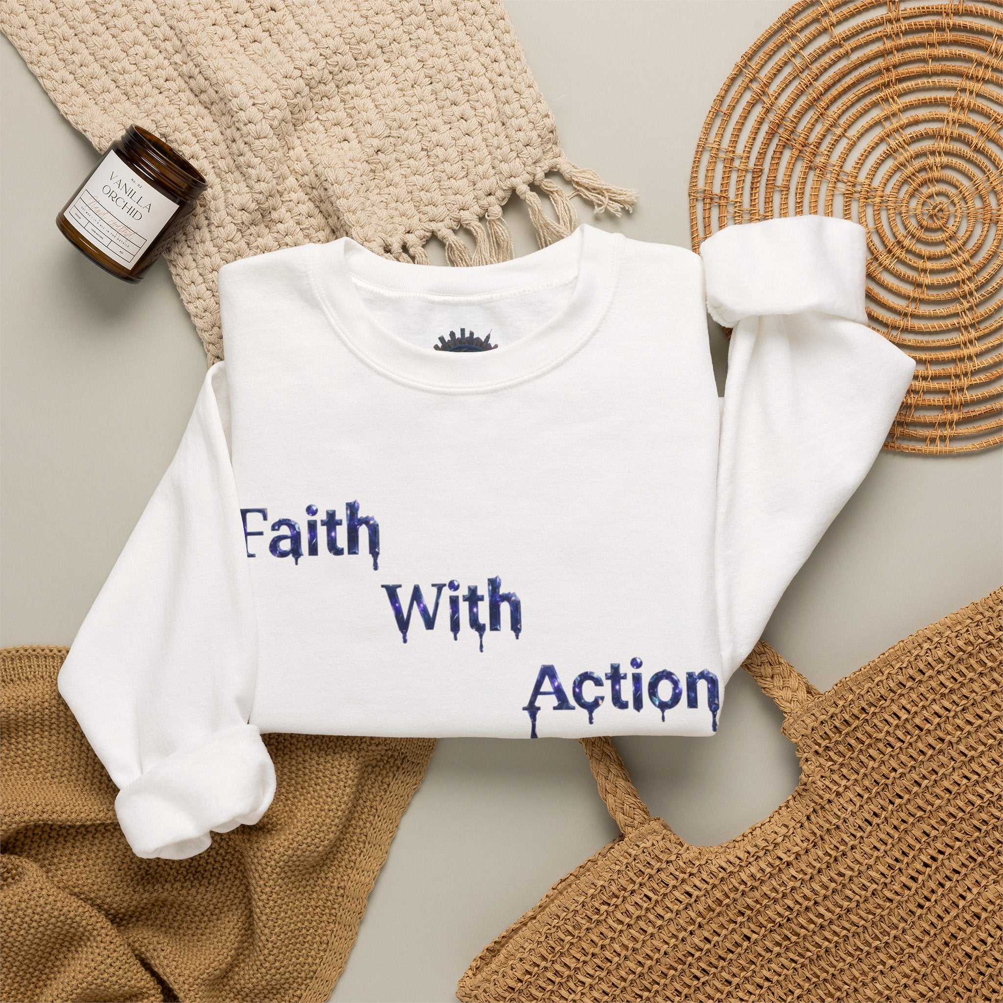 Faith With Action Crewneck Sweatshirt