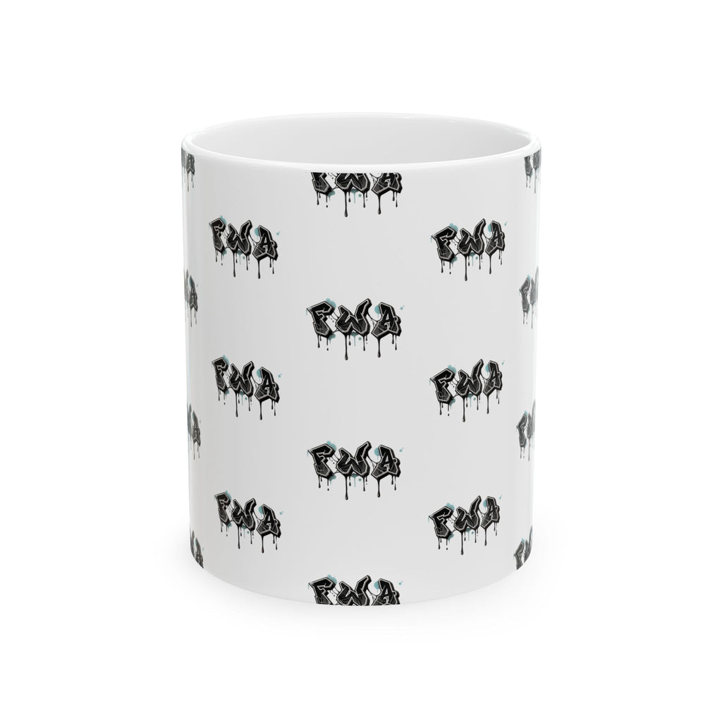 FWA Ceramic Mug — Dark Floral 11oz & 15oz