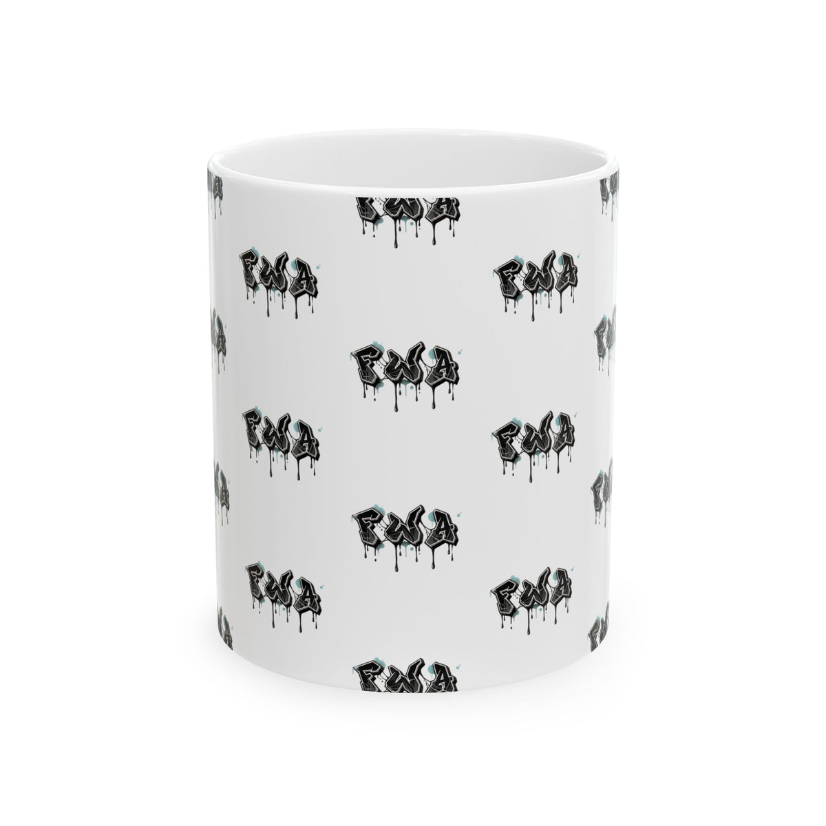 FWA Ceramic Mug — Dark Floral 11oz & 15oz