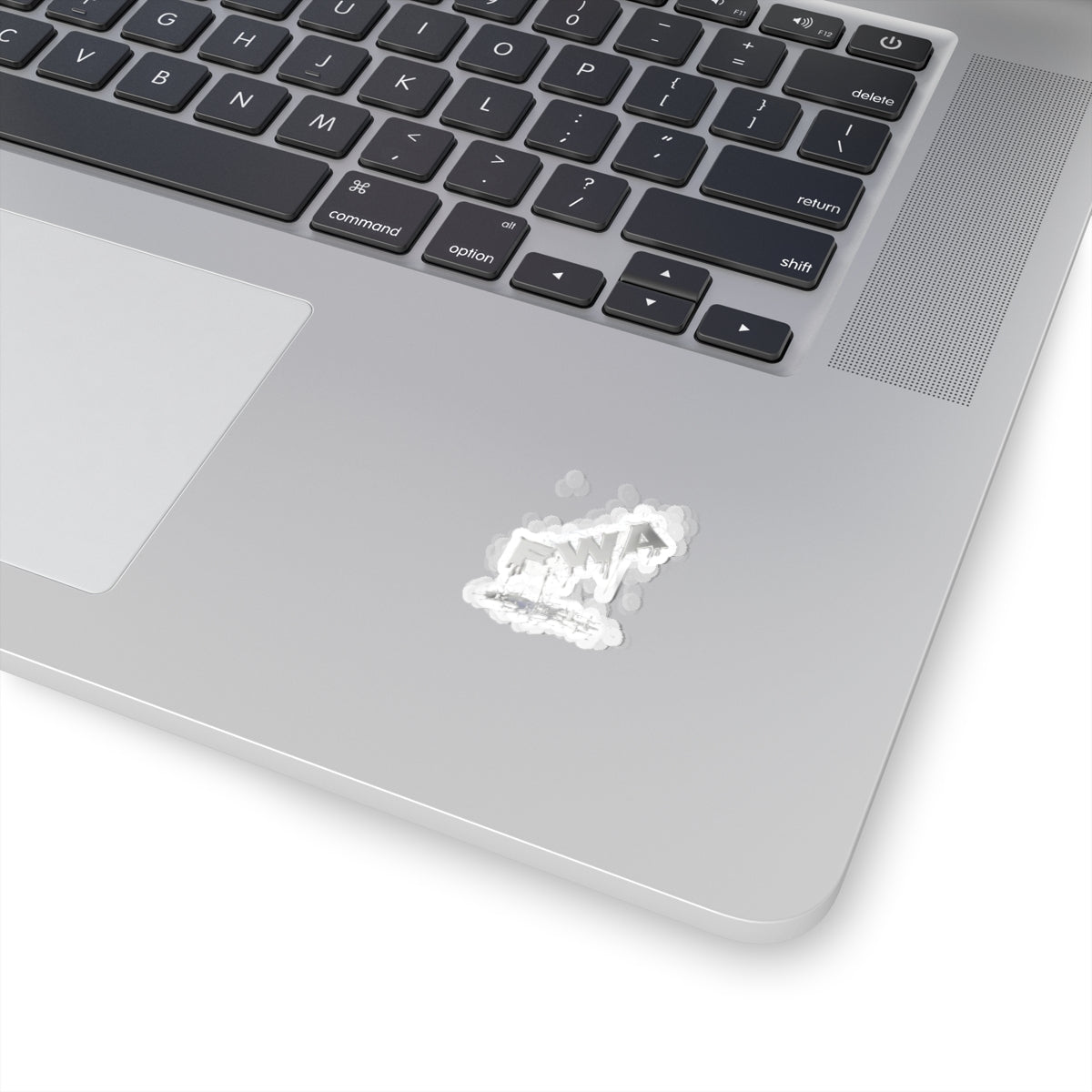 FWA Drip Logo Kiss-Cut Sticker — White Graffiti Laptop Decal