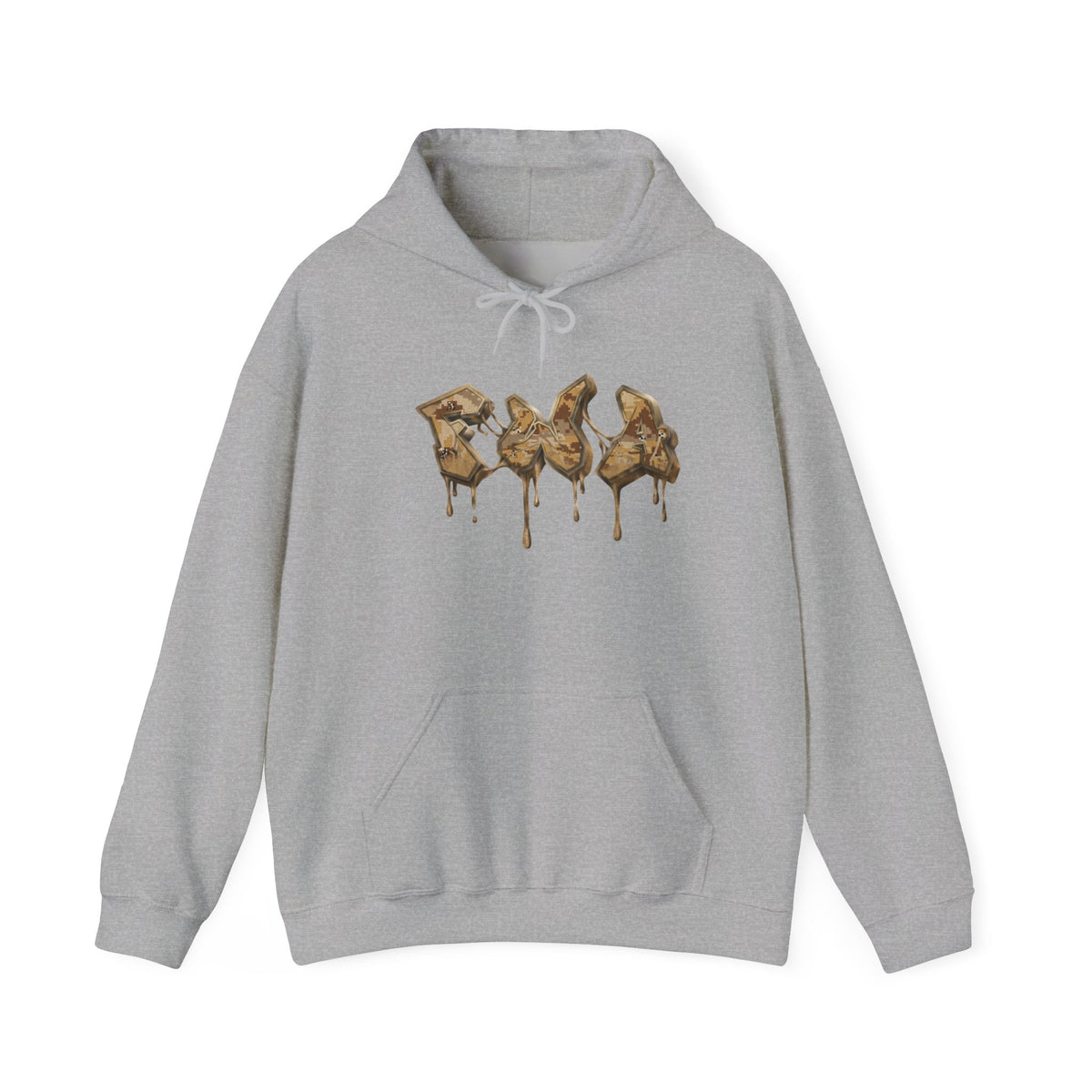 Hoodie — Dripping Gold Duck Silhouette Graphic