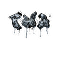 Graffiti Drip Kiss-Cut Sticker — Urban Black & Gray Street Art Decal