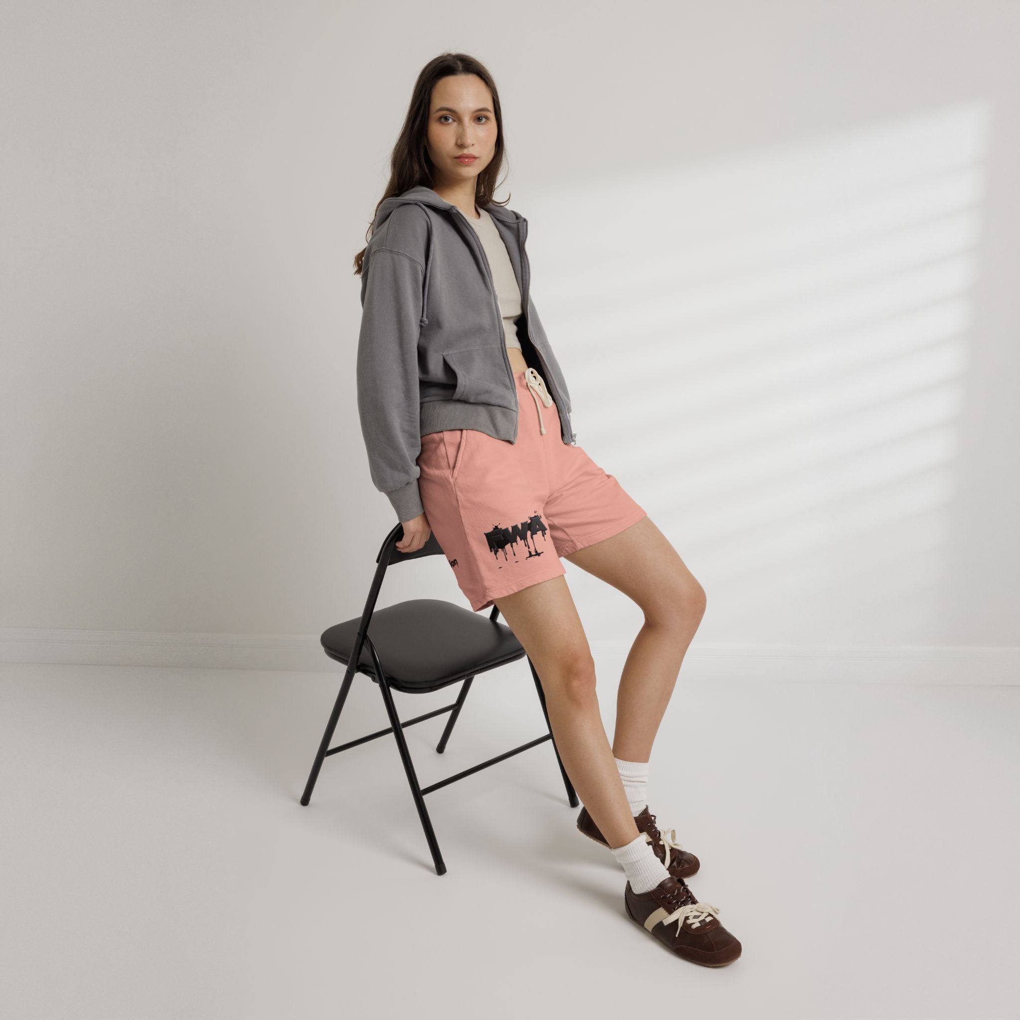 Faith With Action Graphic Sweat Shorts — Lightweight Fleece Casual