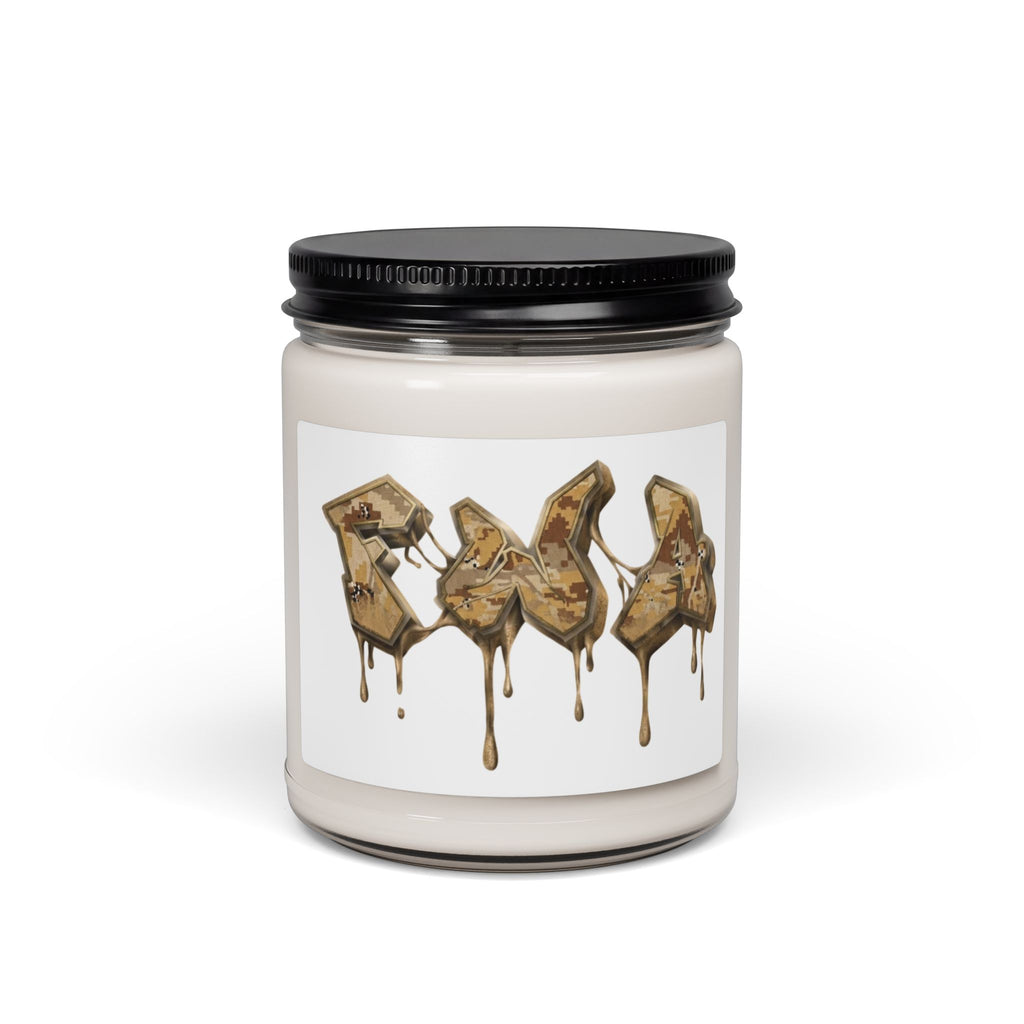 Drip Gold Graffiti Soy Candle — 9oz Scented Jar