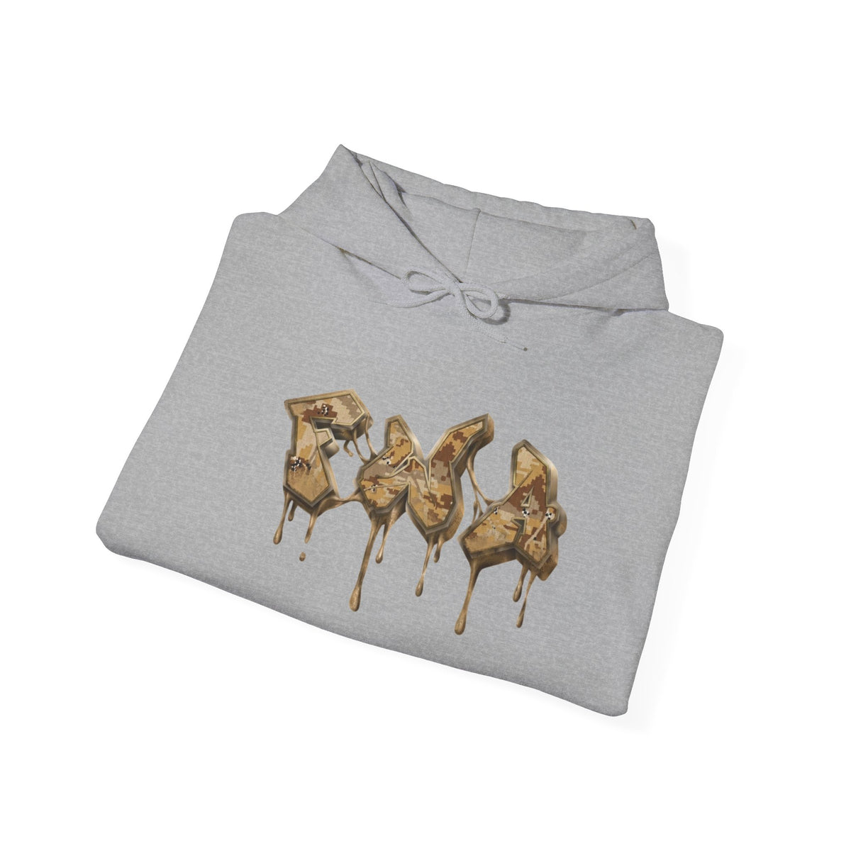 Hoodie — Dripping Gold Duck Silhouette Graphic
